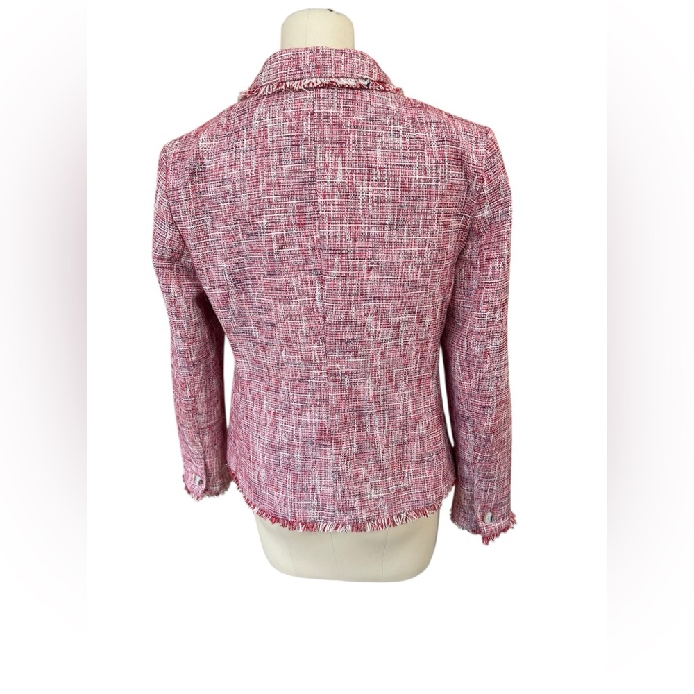 Banana Republic Tweed blazer size 8 cotton - Picture 3 of 8